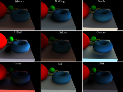 9 light probes · close