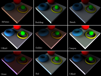 9 light probes · torus